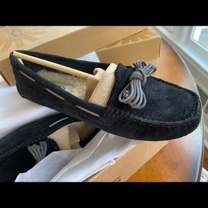 NEW-UGG Women's Meena Shoe Black Suede 1003739